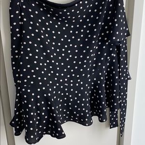 Polka Dot Wrap Skirt
